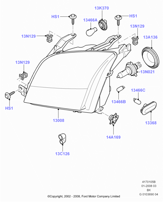 FORD 1 547 721 - Far aaoparts.ro
