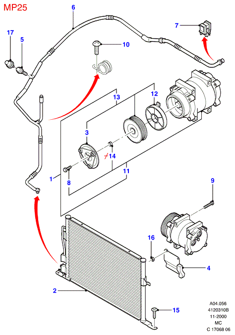 FORD 3933911 - Compresor, climatizare aaoparts.ro