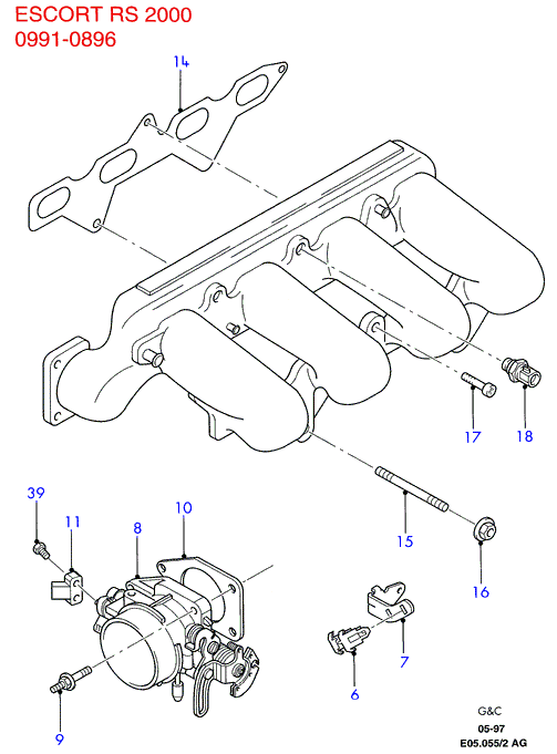 FORD 1 001 591 - Senzor, pozitie clapeta acceleratie aaoparts.ro