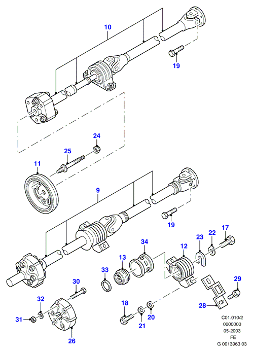 FORD 7189409 - Articulatie, cardan aaoparts.ro