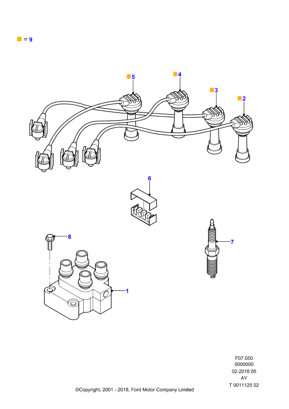 FORD 1335374 - Set cablaj aprinder aaoparts.ro