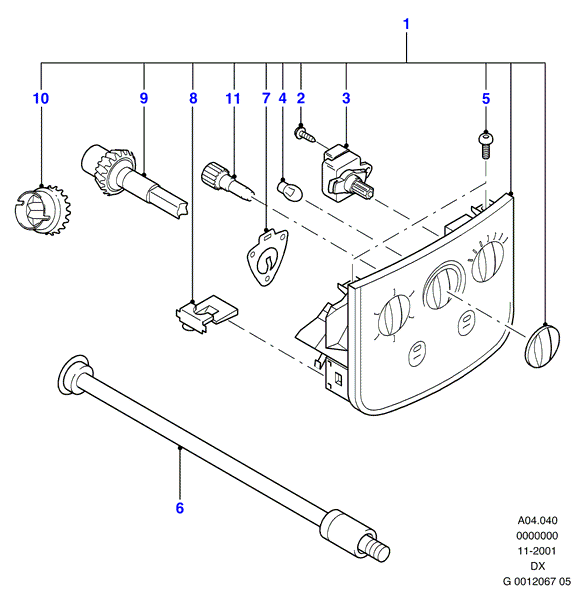 FORD 1112112 - Comutator ventilator,incalzire / ventilatie aaoparts.ro