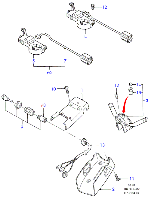 FORD 1 022 184 - Comutator pornire aaoparts.ro