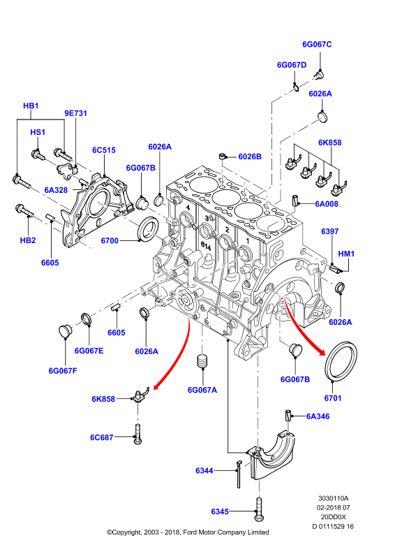 FORD 1 826 504 - Simering, arbore cotit aaoparts.ro