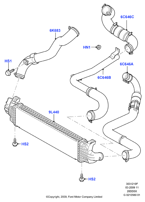 FORD 1 429 405 - Intercooler, compresor aaoparts.ro