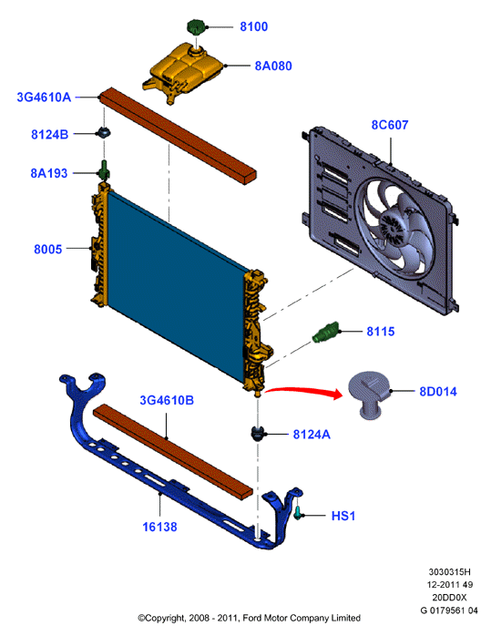 MTR 13054775 - Radiator, racire motor aaoparts.ro
