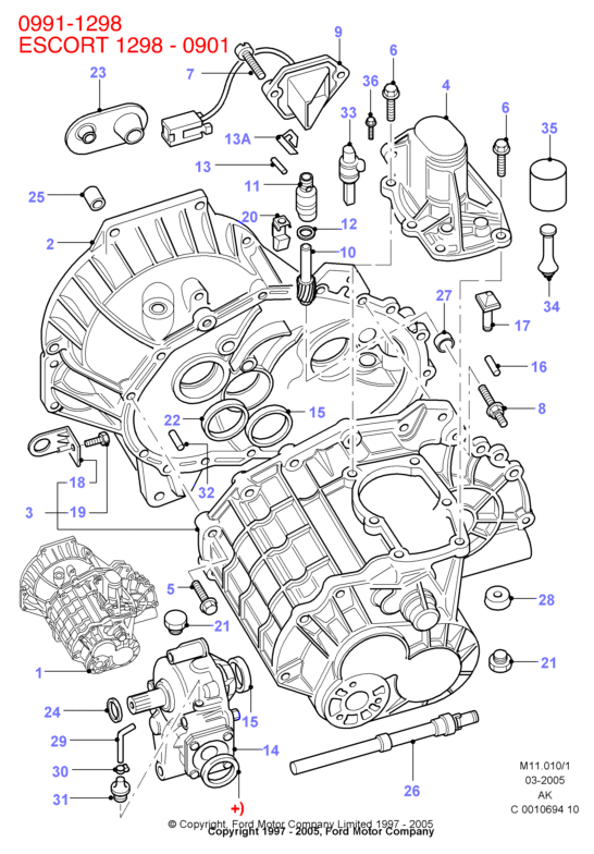 FORD 1 096 669 - Inel etansare, surub drena ulei aaoparts.ro