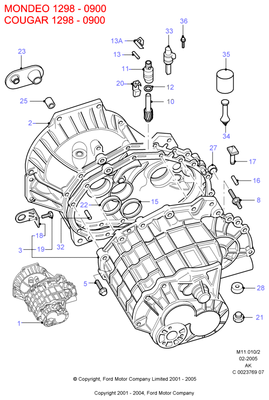 FORD 1 096 669 - Inel etansare, surub drena ulei aaoparts.ro
