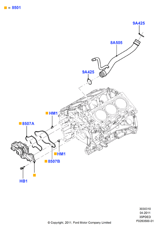 FORD 7T4Z 8527-A - Inel etansare, injector aaoparts.ro