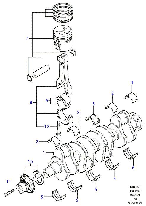 FORD 1096238 - Cuzineti biela aaoparts.ro