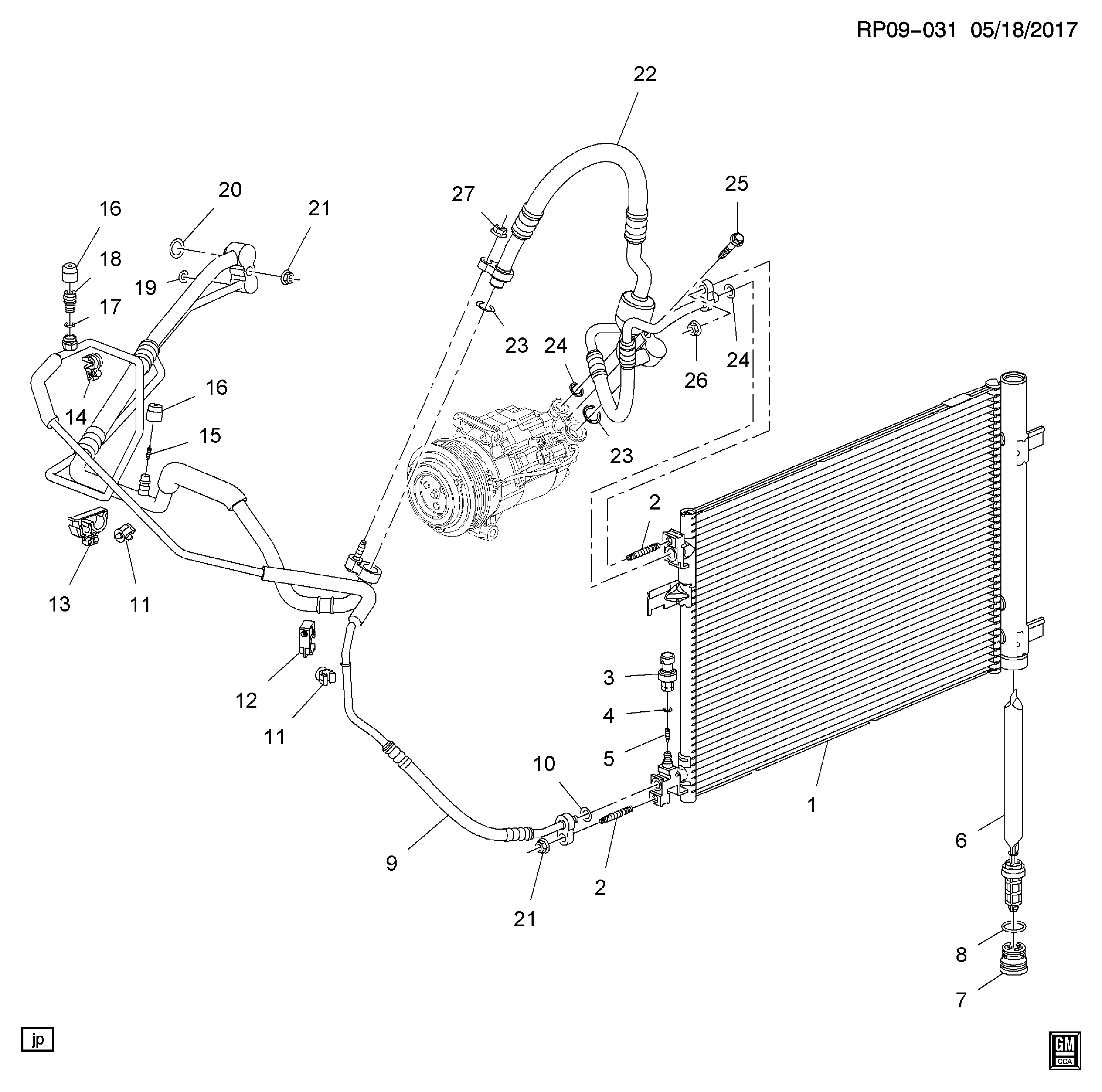 GM 22678731 - Comutator presiune, aer conditionat aaoparts.ro