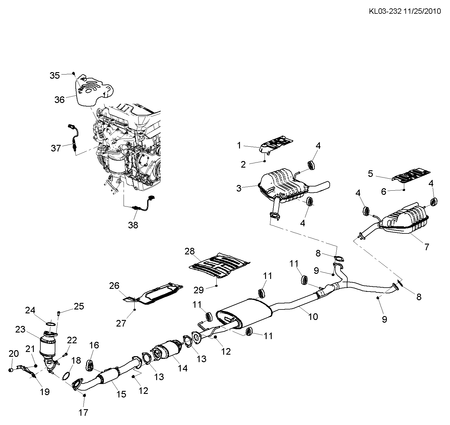 DAEWOO 12 627 311 - Sonda Lambda aaoparts.ro