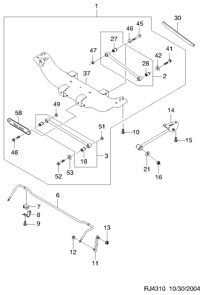 GM 96474043 - Cuzinet, stabilizator aaoparts.ro