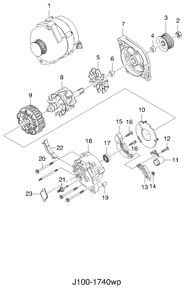 DAEWOO 96258990 - Generator / Alternator aaoparts.ro