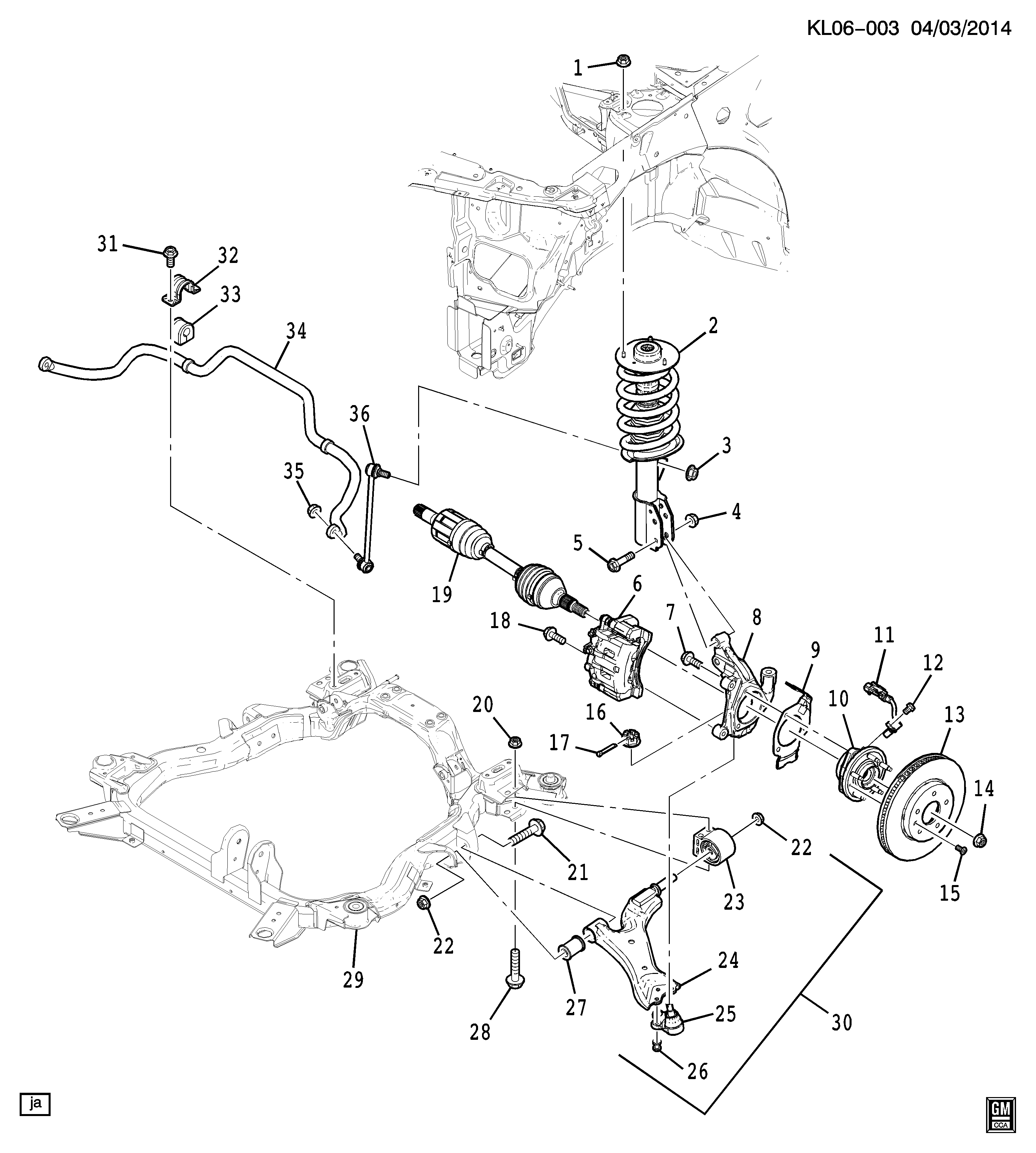GM 25944109 - Articulatie directie, suspensie roata aaoparts.ro