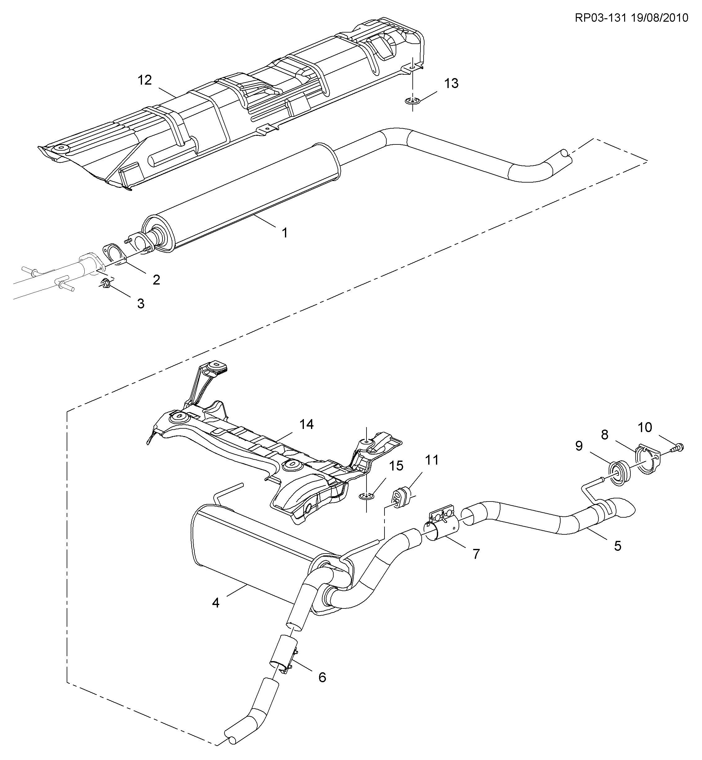 Opel 13278368 - Conector teava, sistem de esapament aaoparts.ro