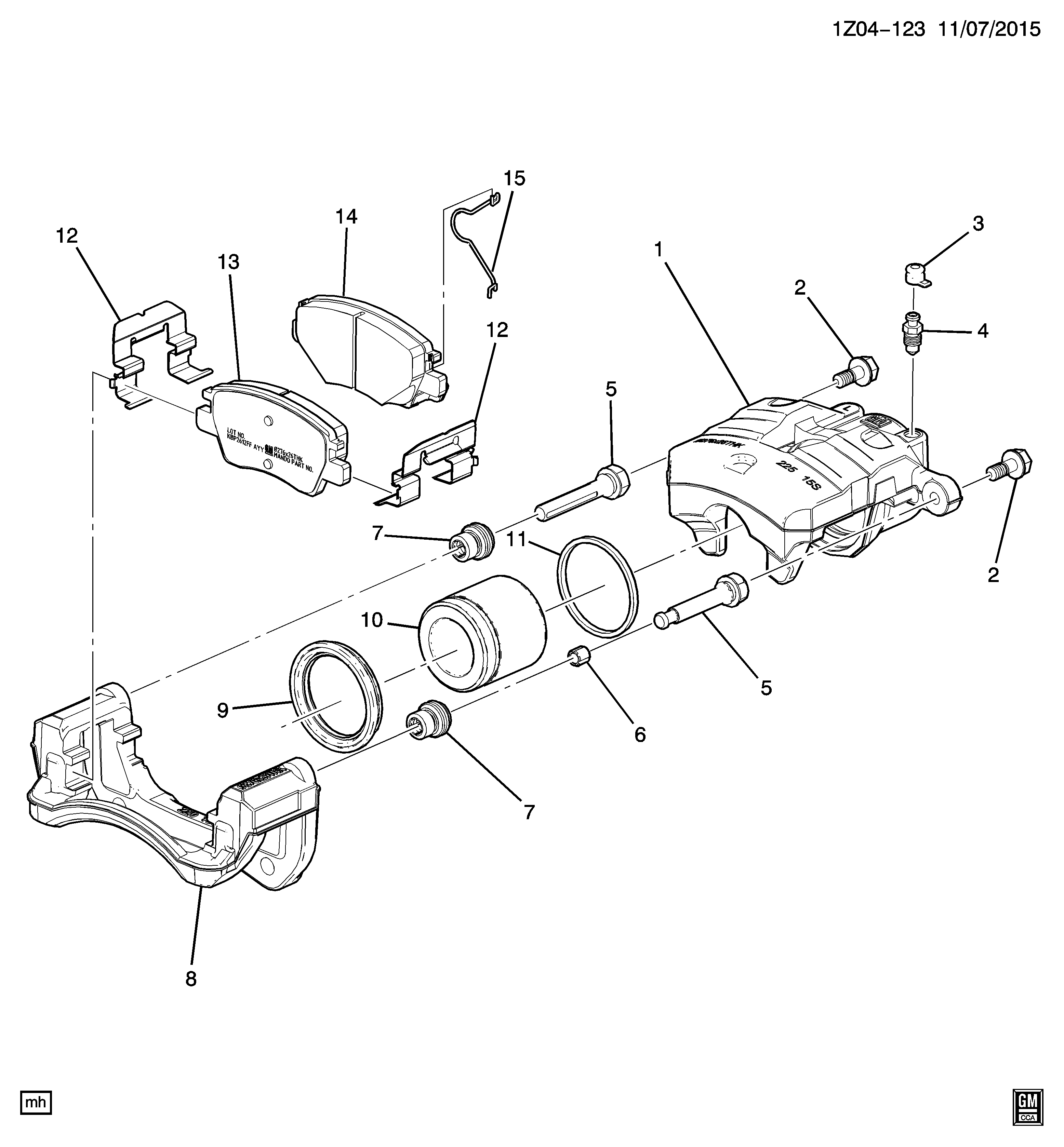 Opel 13507535 - Etrier frana aaoparts.ro