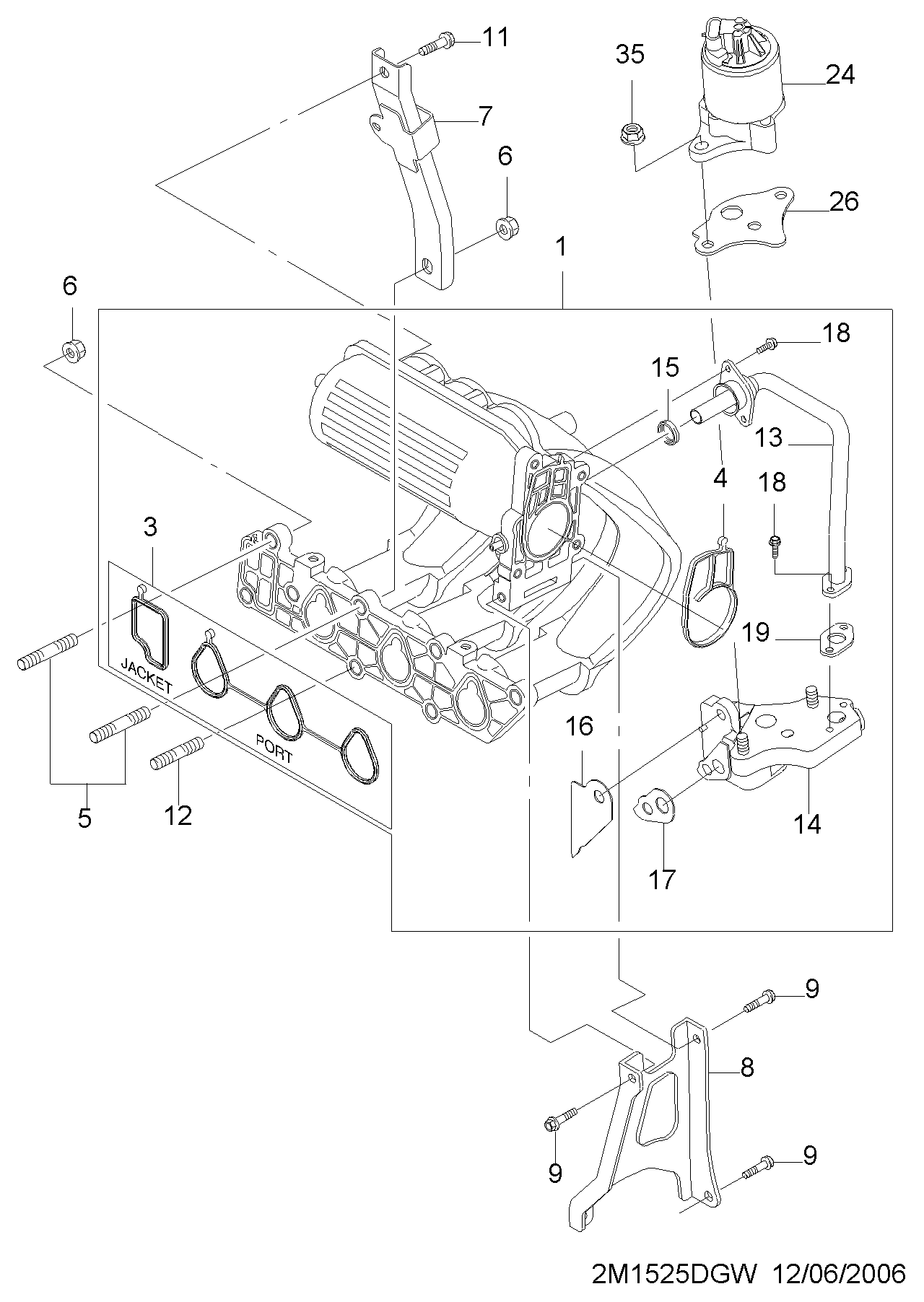 Chevrolet 25182127 - Supapa EGR aaoparts.ro