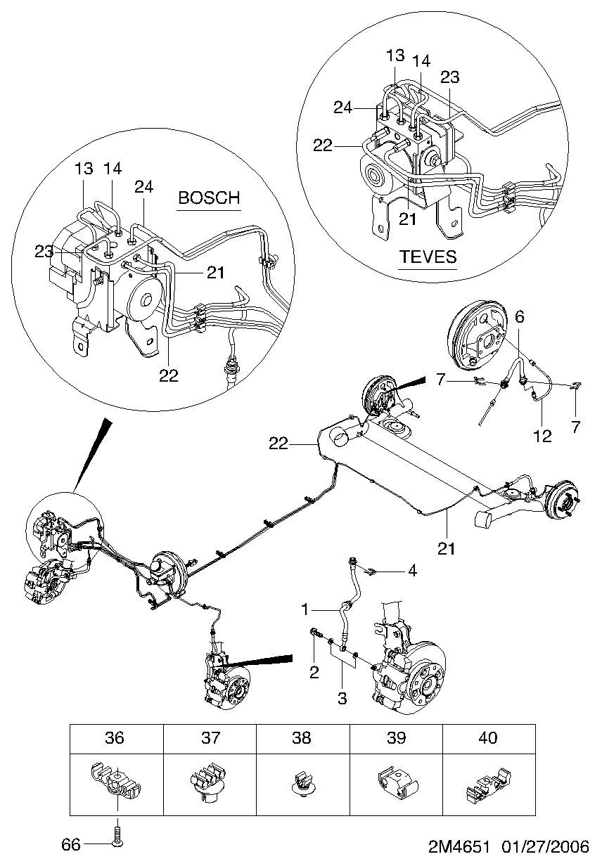 DAEWOO 96518629 - Furtun frana aaoparts.ro