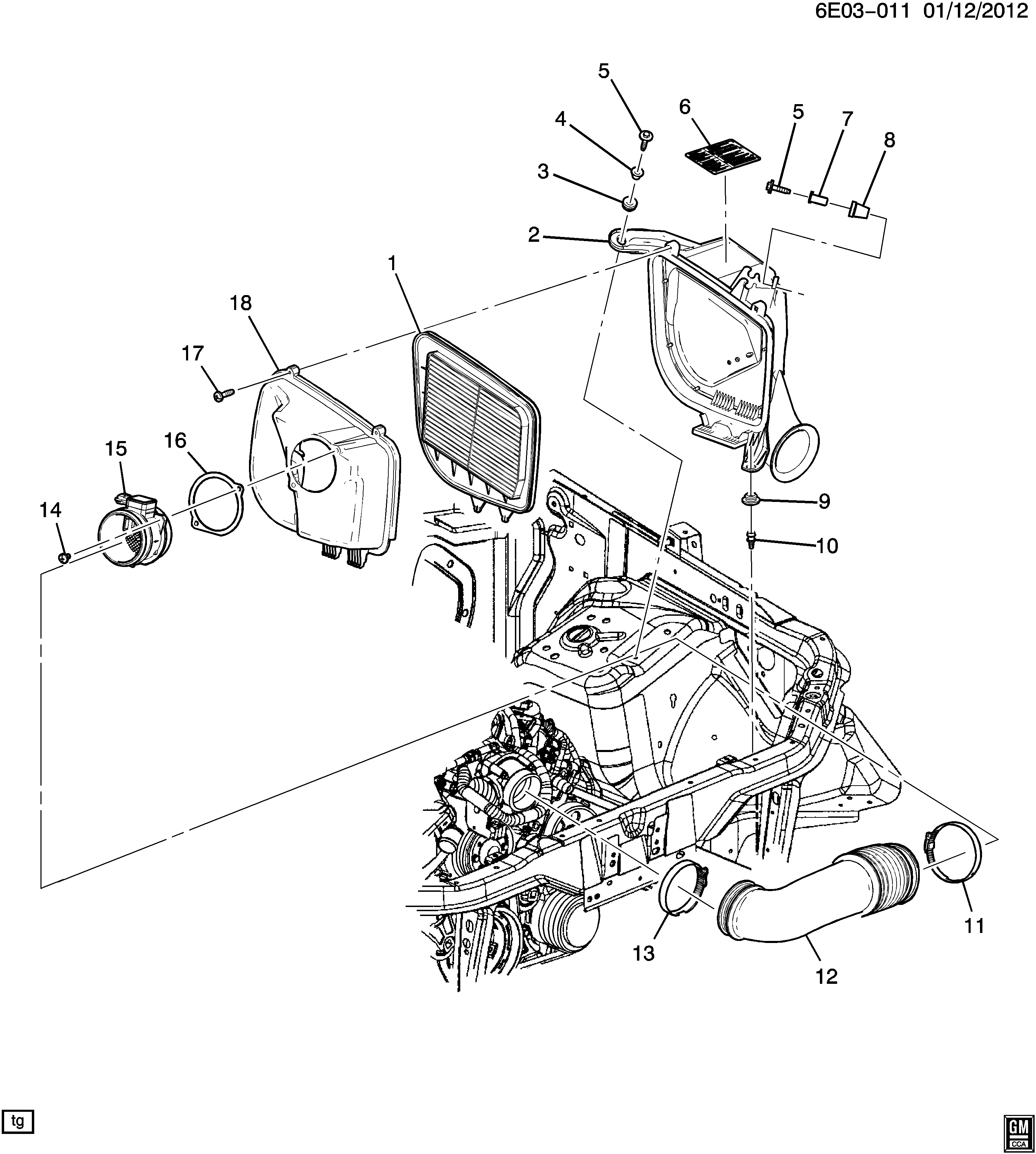 GMC 25798271 - Filtru aer aaoparts.ro