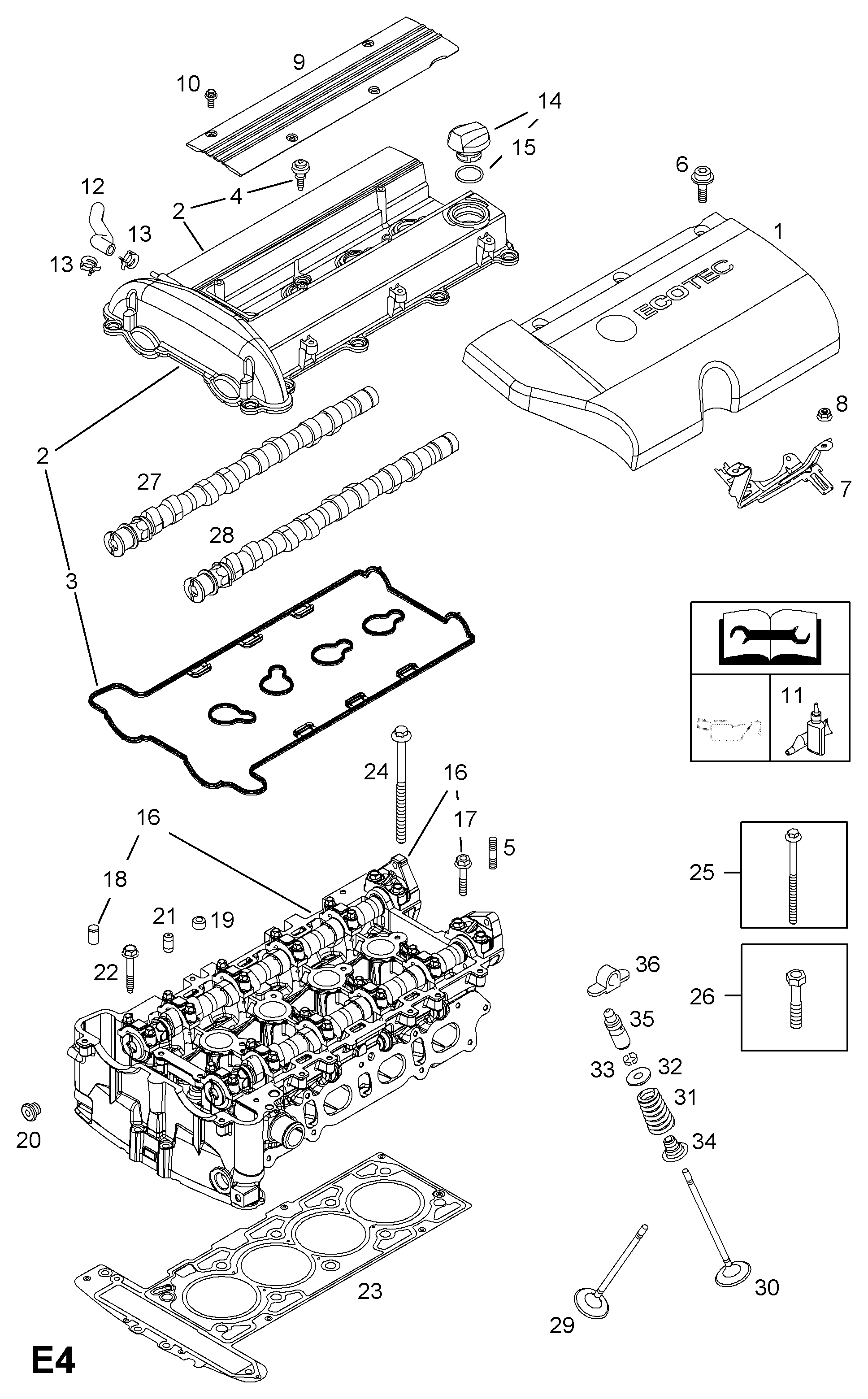 Opel 5640 590 - Culbutor, tren supape aaoparts.ro