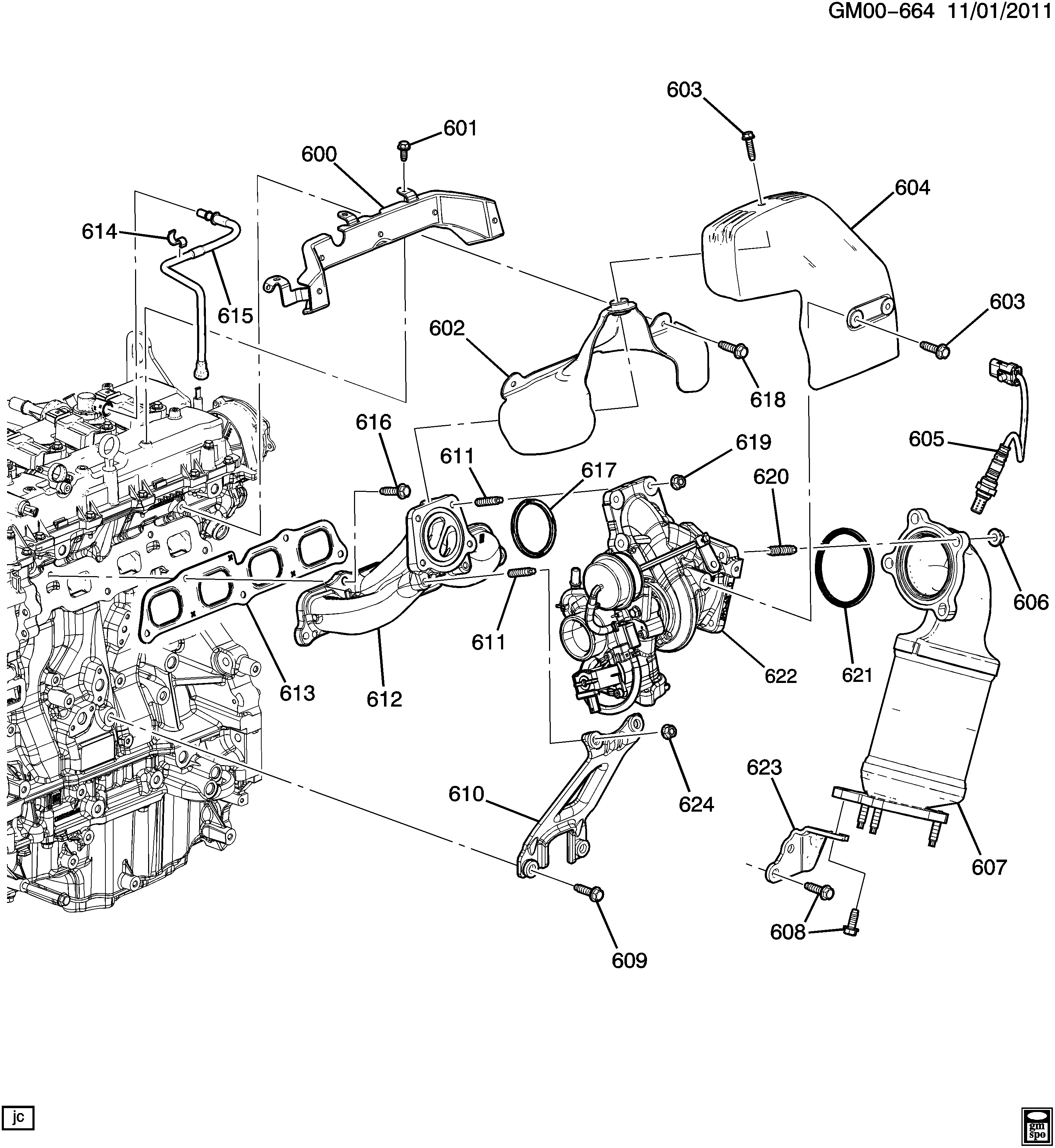 Opel 12 657 167 - Garnitura, galerie evacuare aaoparts.ro