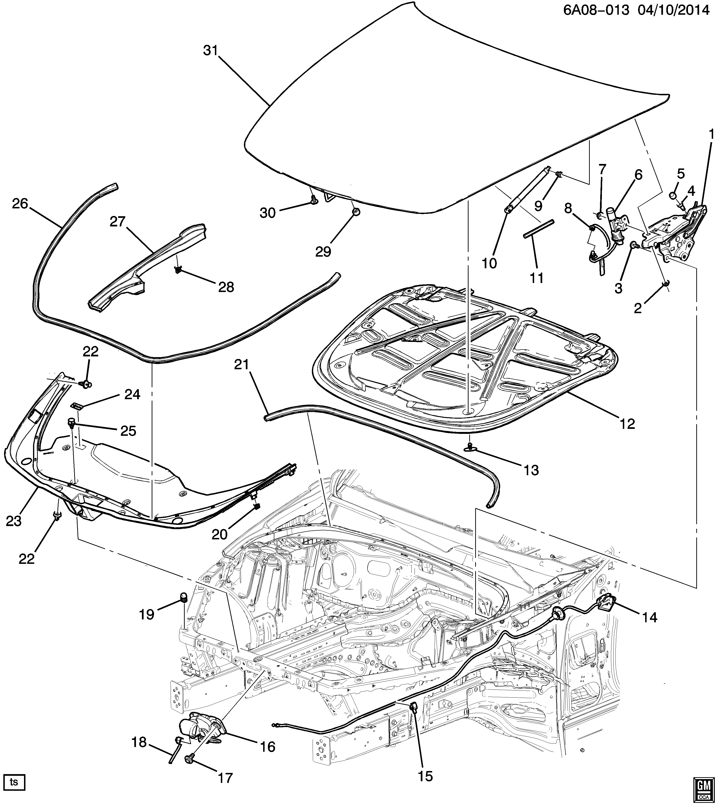 FIAT 13252119 - Clips, acoperire decorativa si protectie aaoparts.ro