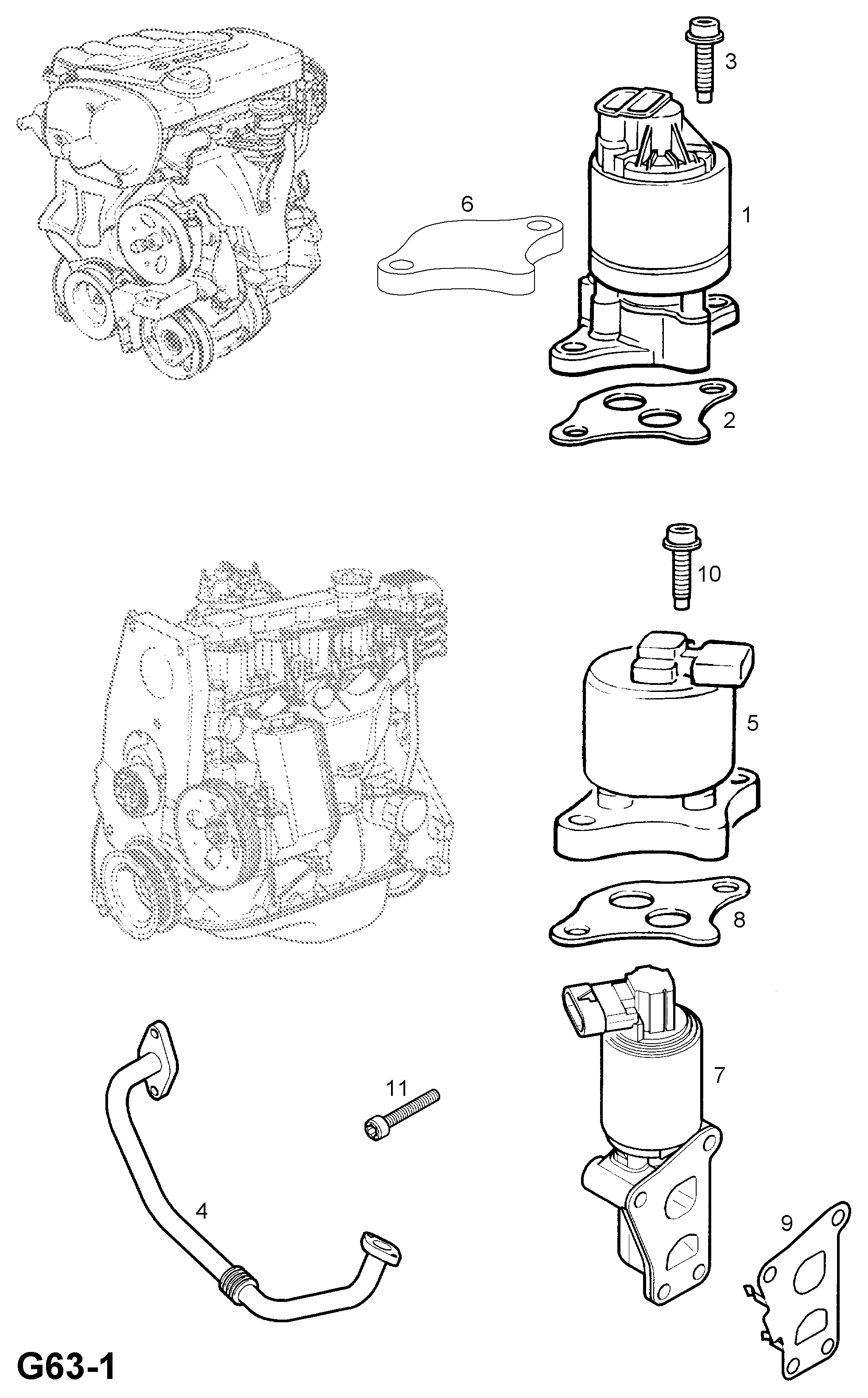 Vauxhall 58 51 025 - Supapa EGR aaoparts.ro