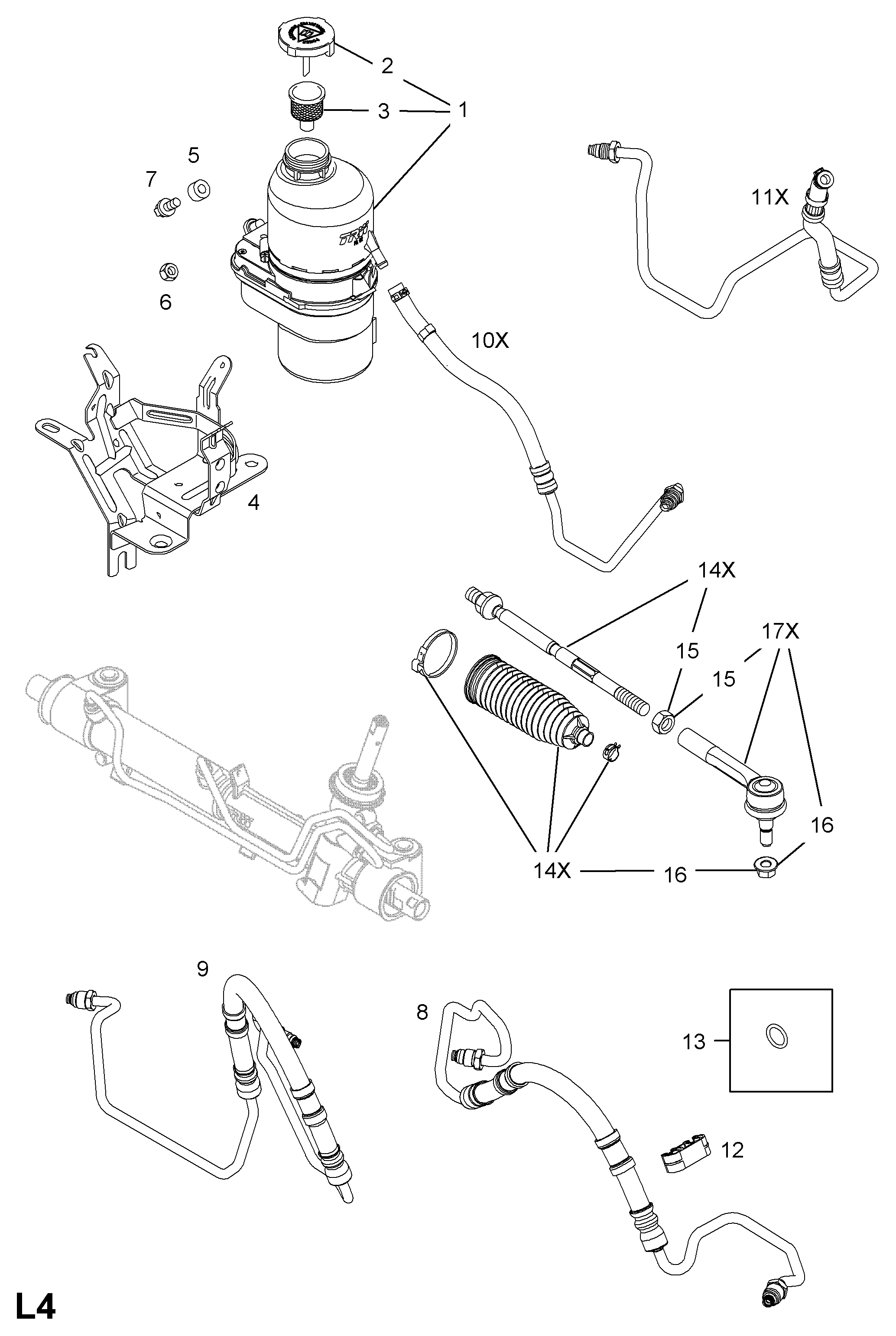 Opel 5948233 - Pompa hidraulica, sistem de directie aaoparts.ro