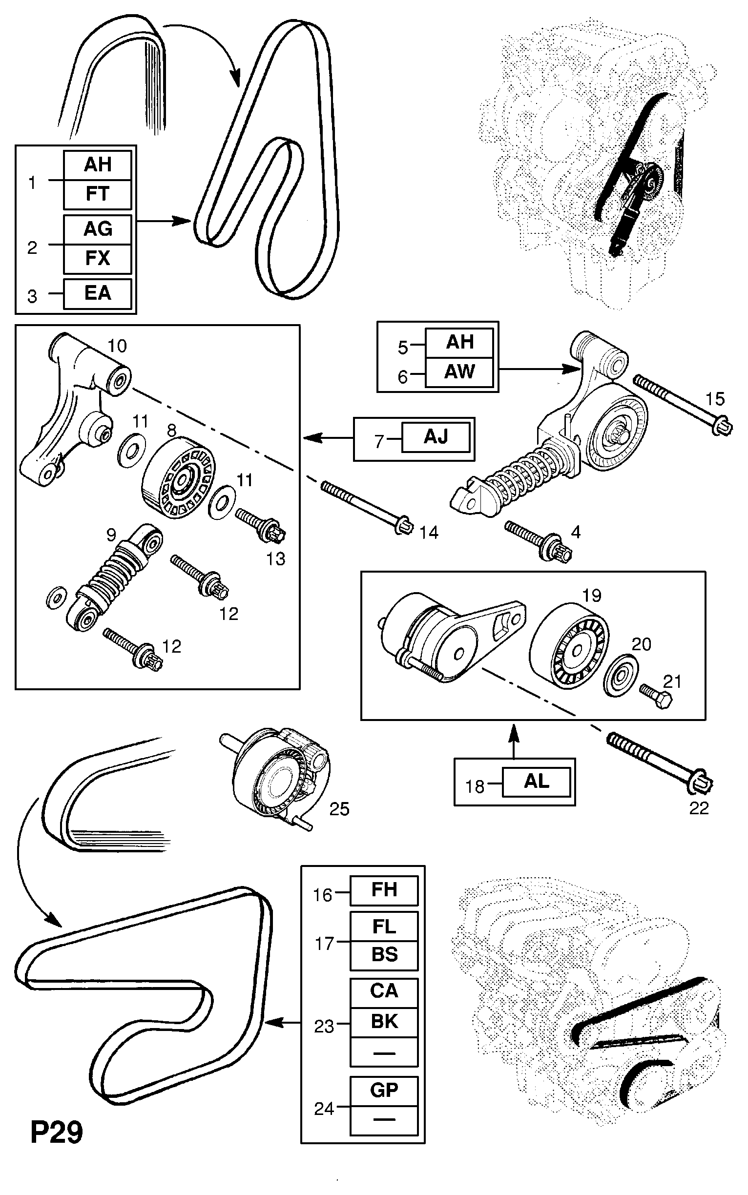 PSA 63 40 558 - Intinzator curea, curea distributie aaoparts.ro