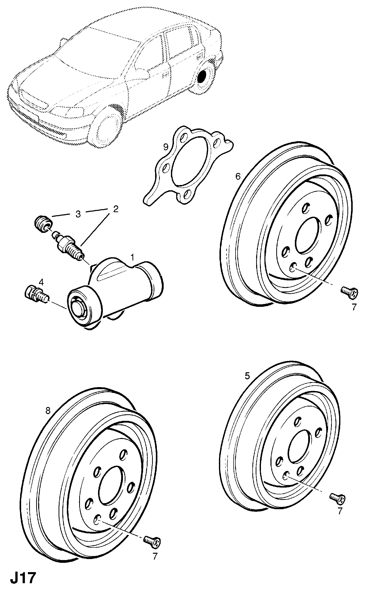 Opel 568066 - Tambur frana aaoparts.ro