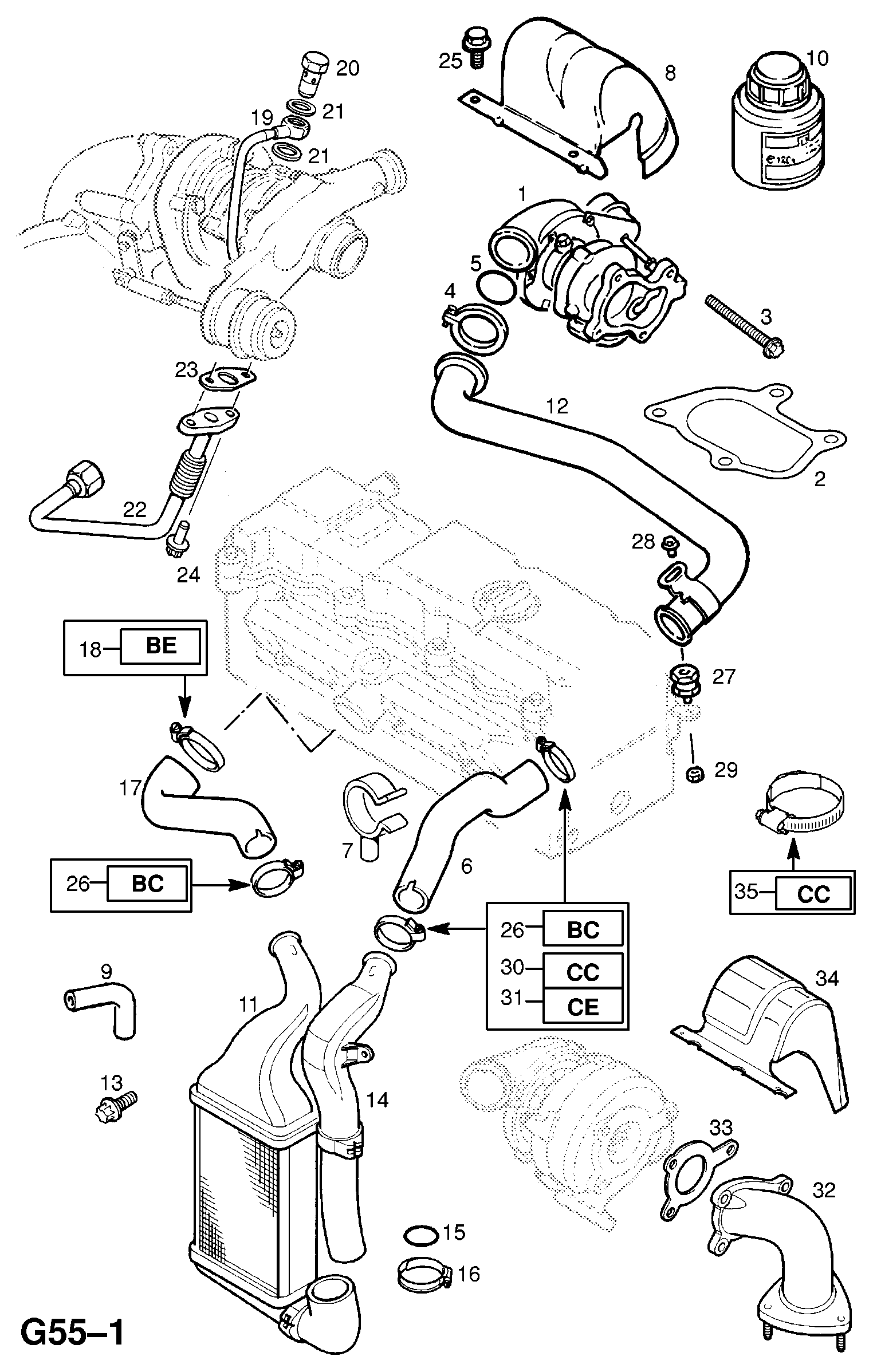 Opel 2094032 - Conector teava, sistem de esapament aaoparts.ro