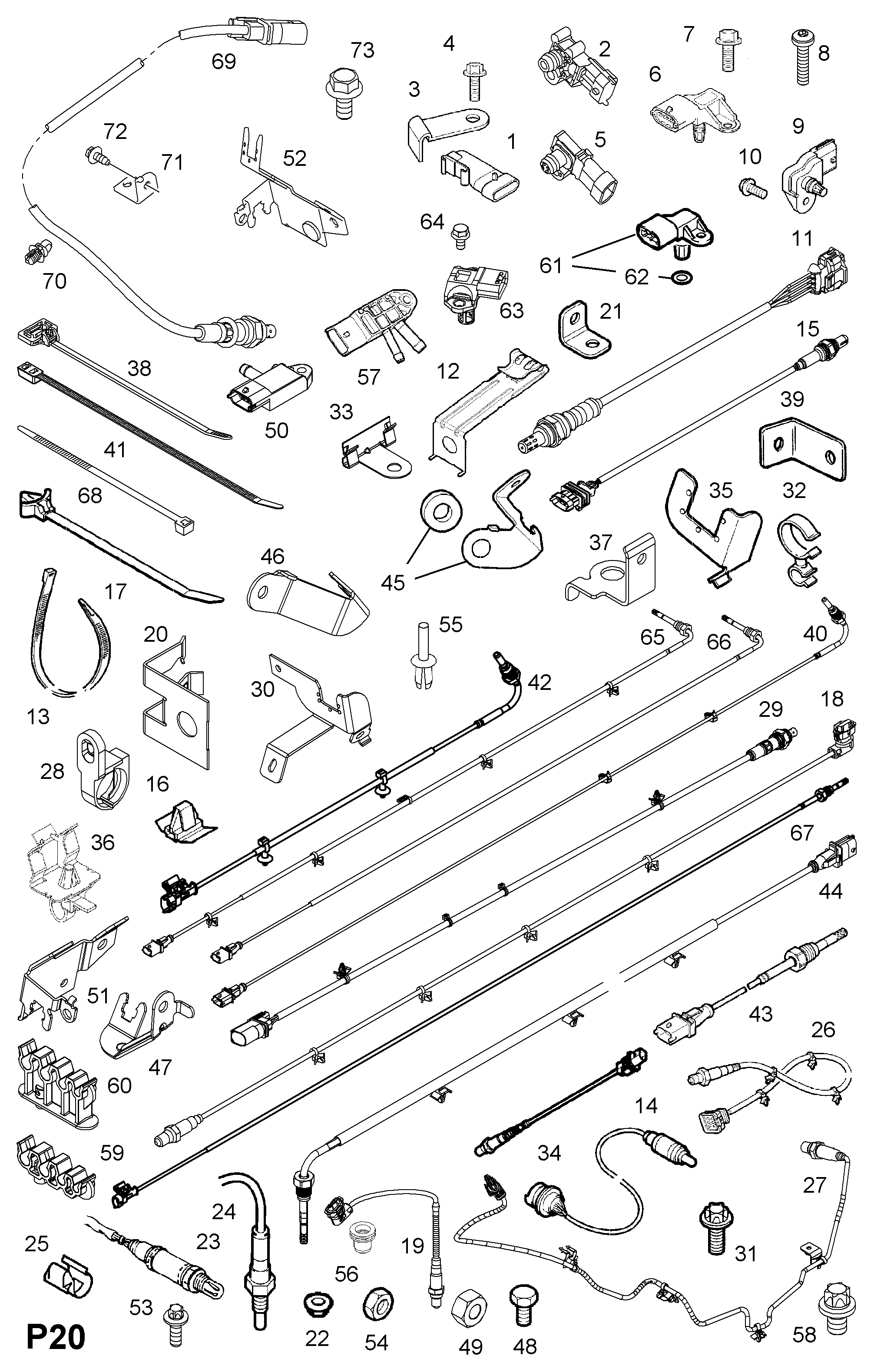 CADILLAC 862715 - SENSOR, EXHAUST PRESSURE DIFFERENCE  (PRODUCTION NO. 55198717) aaoparts.ro