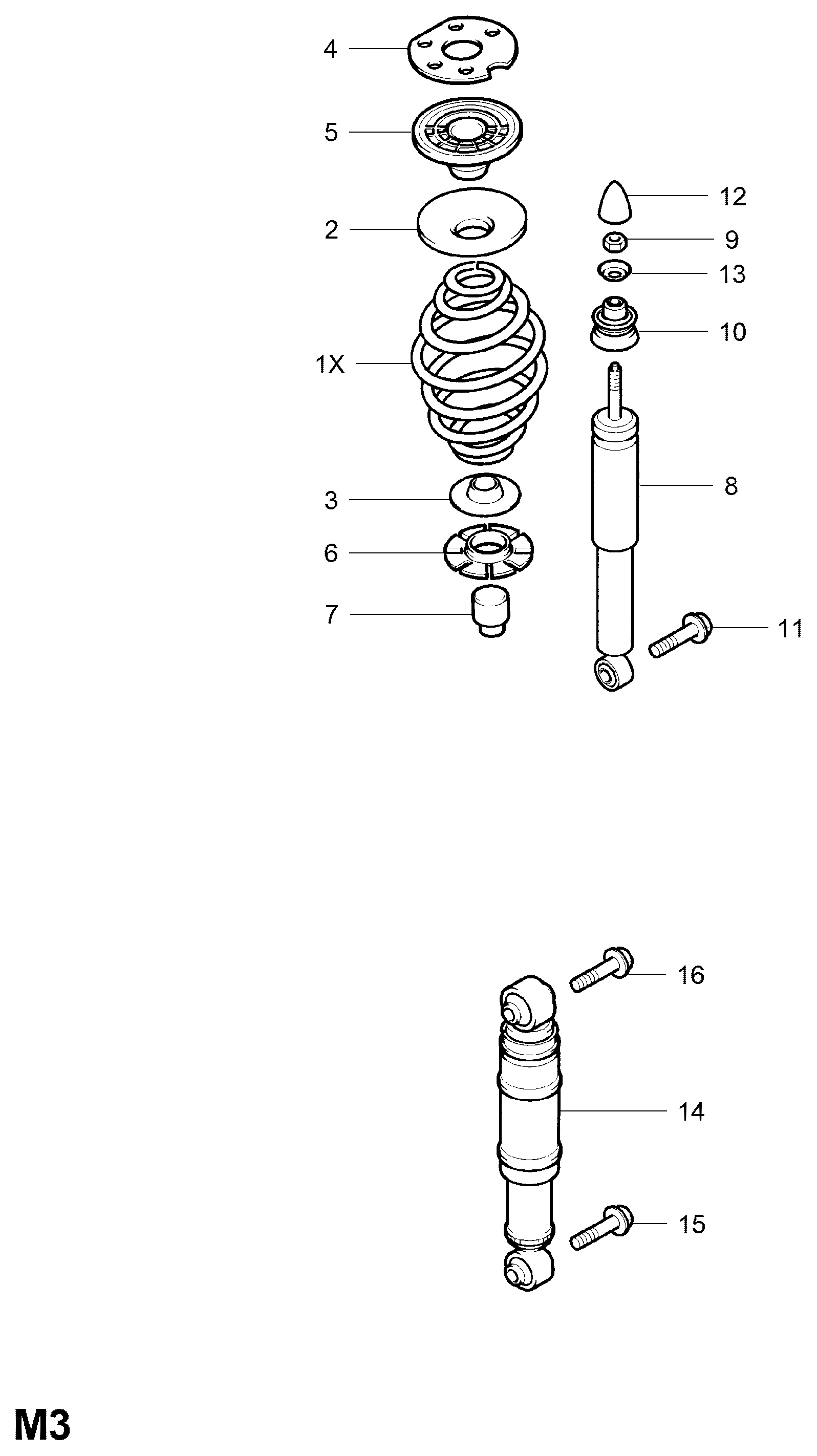 Opel 4 36 357 - Amortizor aaoparts.ro