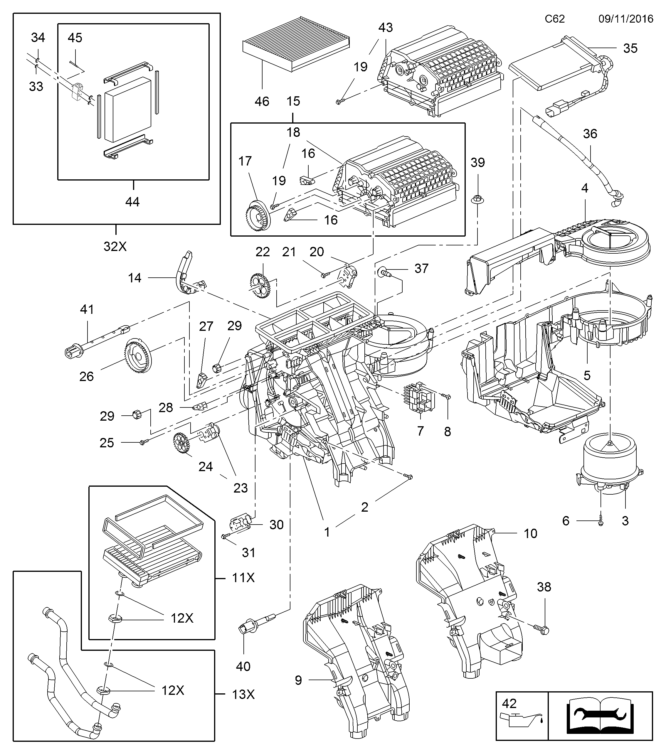 PSA 1845712 - Ventilator, habitaclu aaoparts.ro