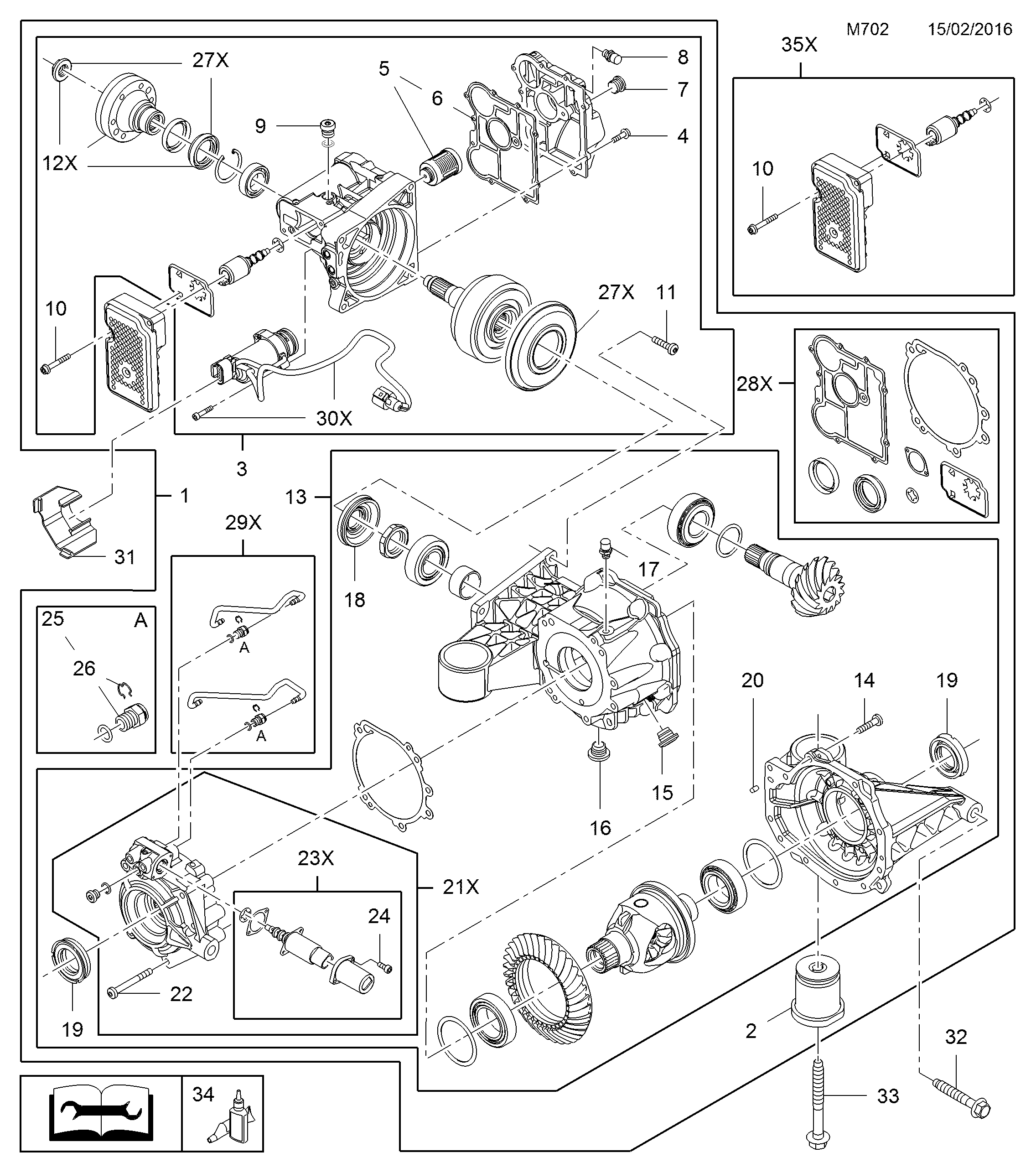 PSA 4 03 011 - Filtru ulei, diferential aaoparts.ro