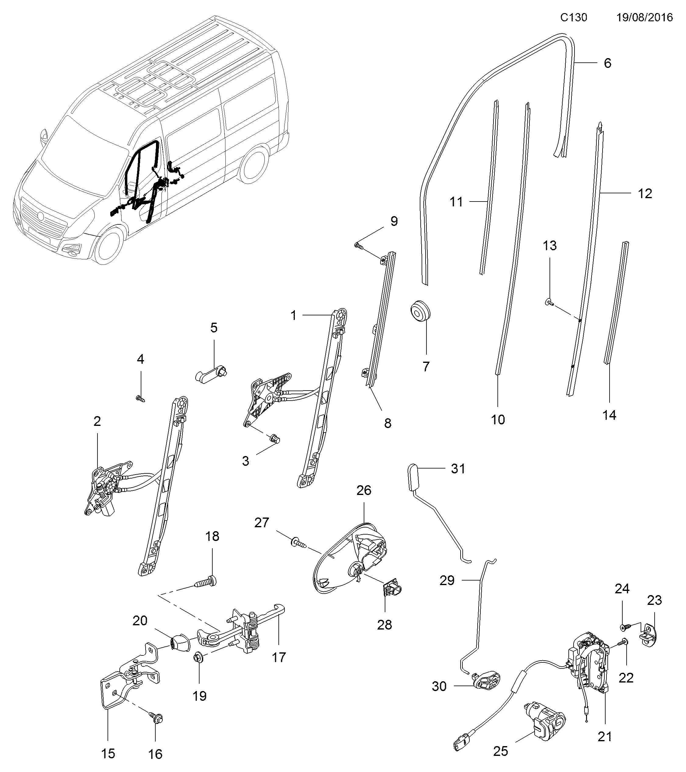 RENAULT 4420303 - Mecanism actionare geam aaoparts.ro