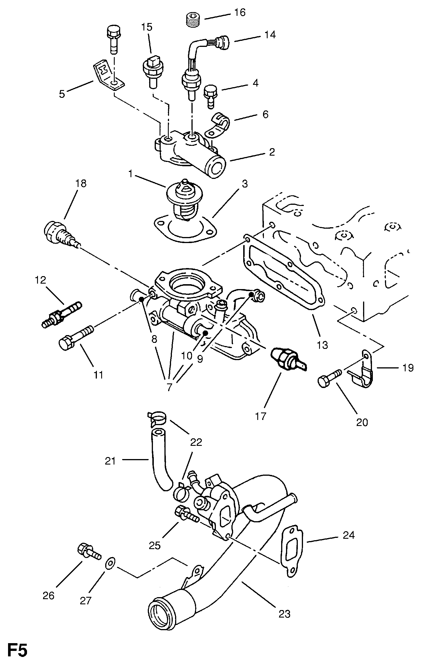 FORD 1 337 177 - Termostat,lichid racire aaoparts.ro