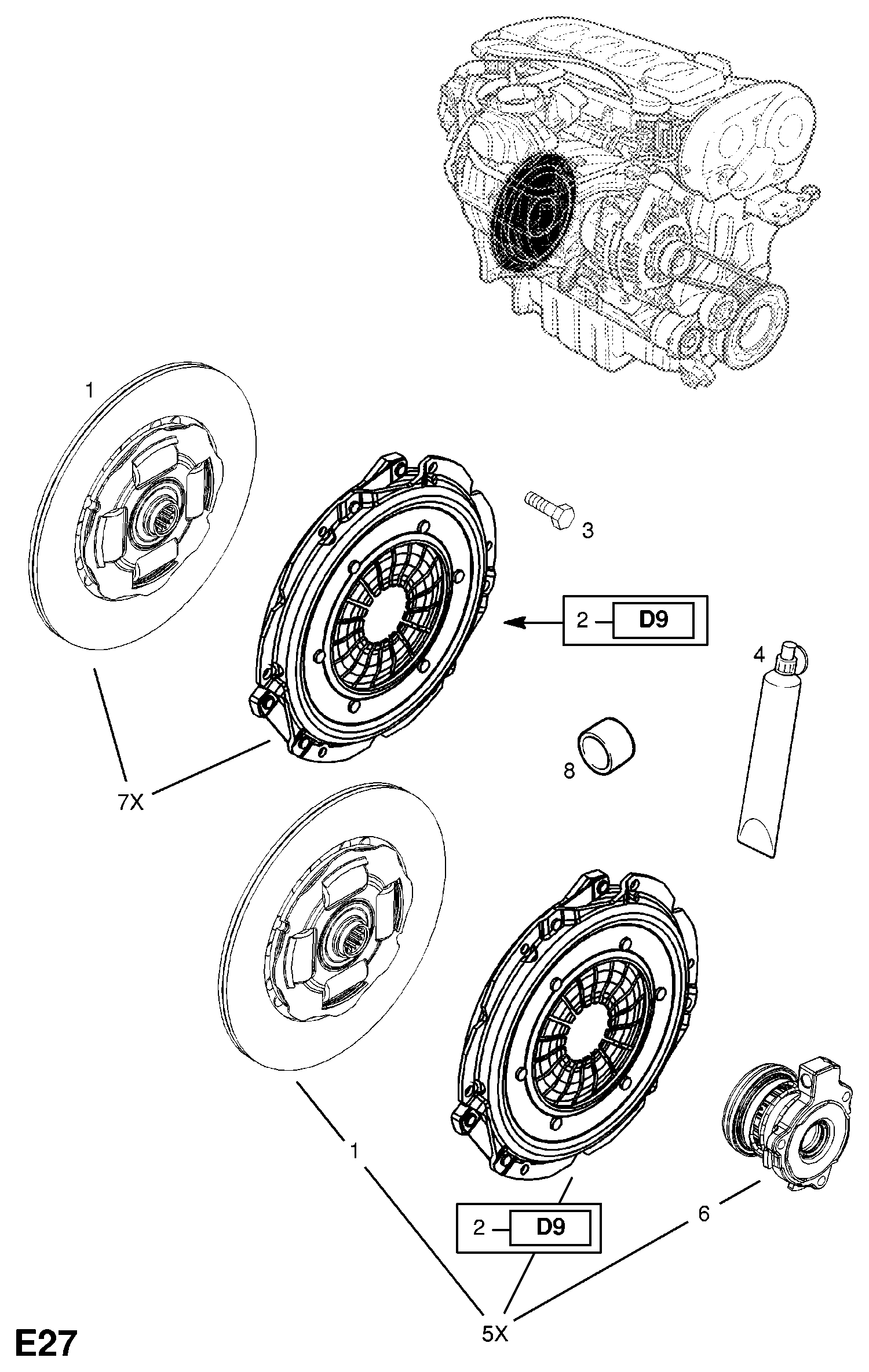 Opel 6 64 059 - Disc ambreiaj aaoparts.ro