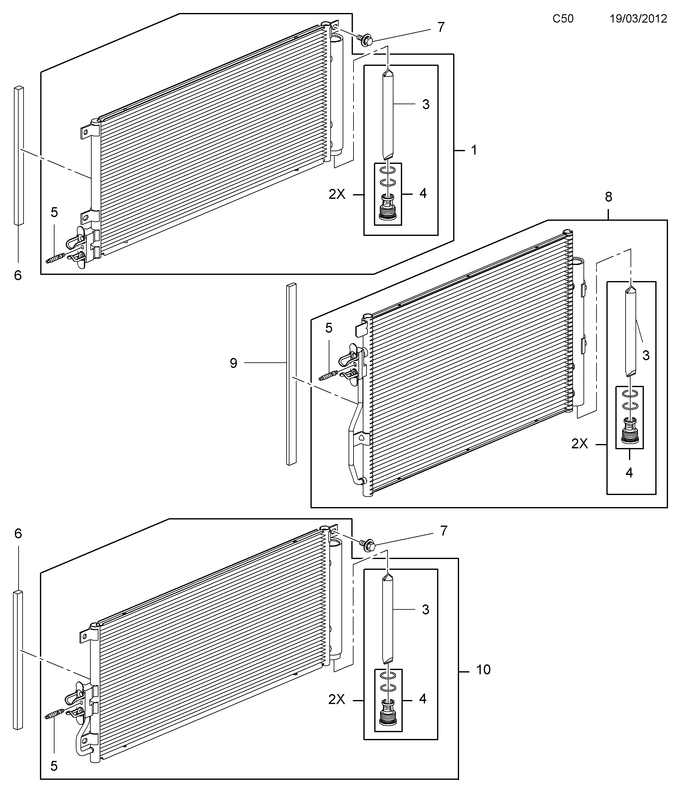 GM 1850272 - Condensator, climatizare aaoparts.ro