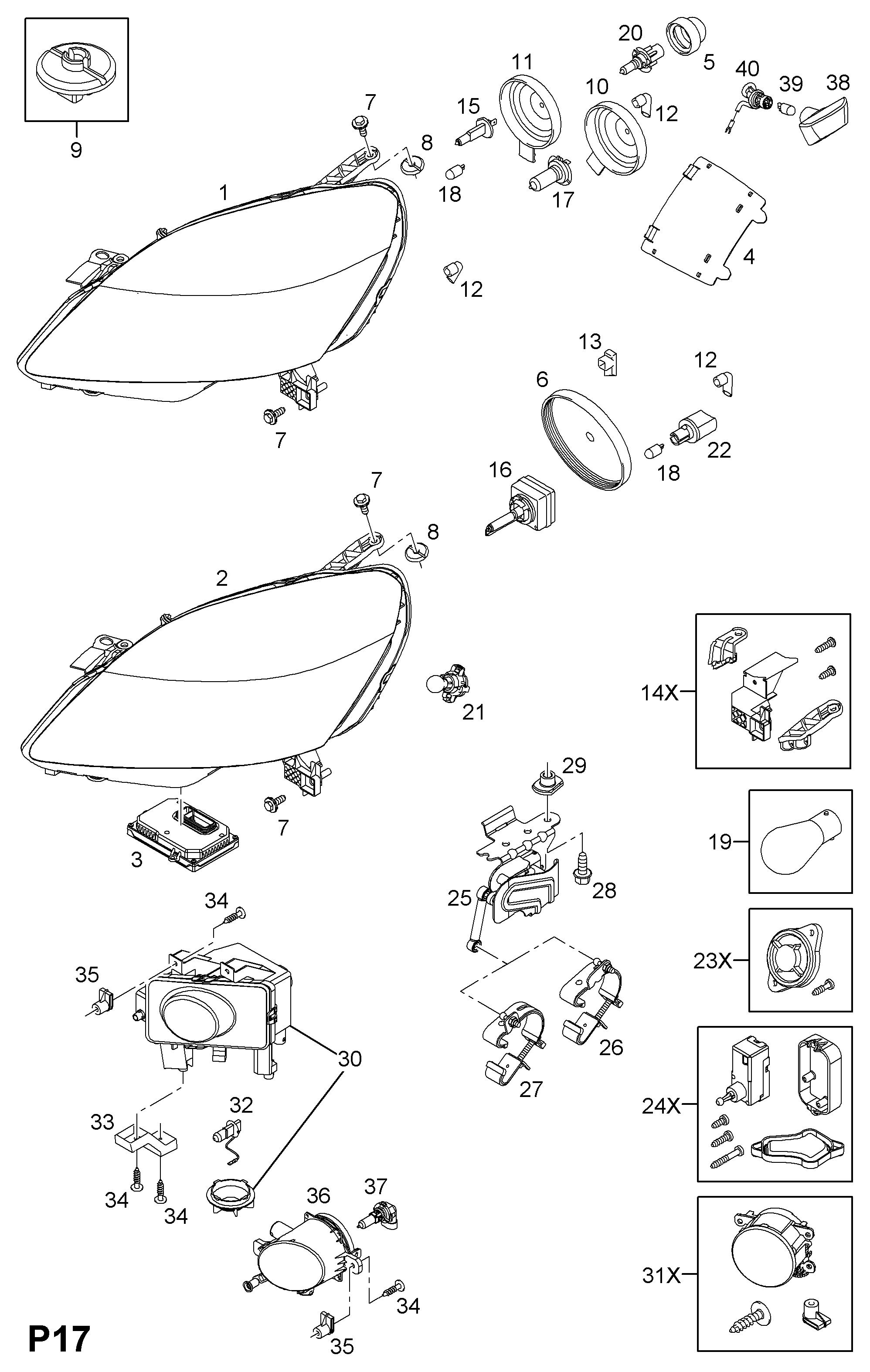 Opel 2098581 - Bec, semnalizator aaoparts.ro