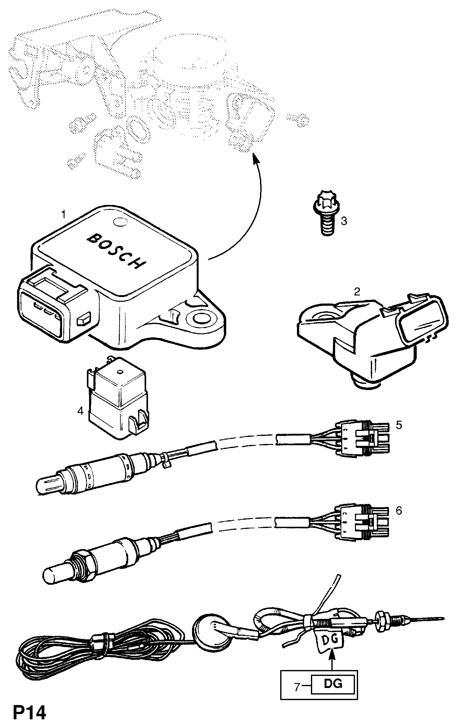 Opel 62 38 412 - Senzor,presiune supraalimentare aaoparts.ro