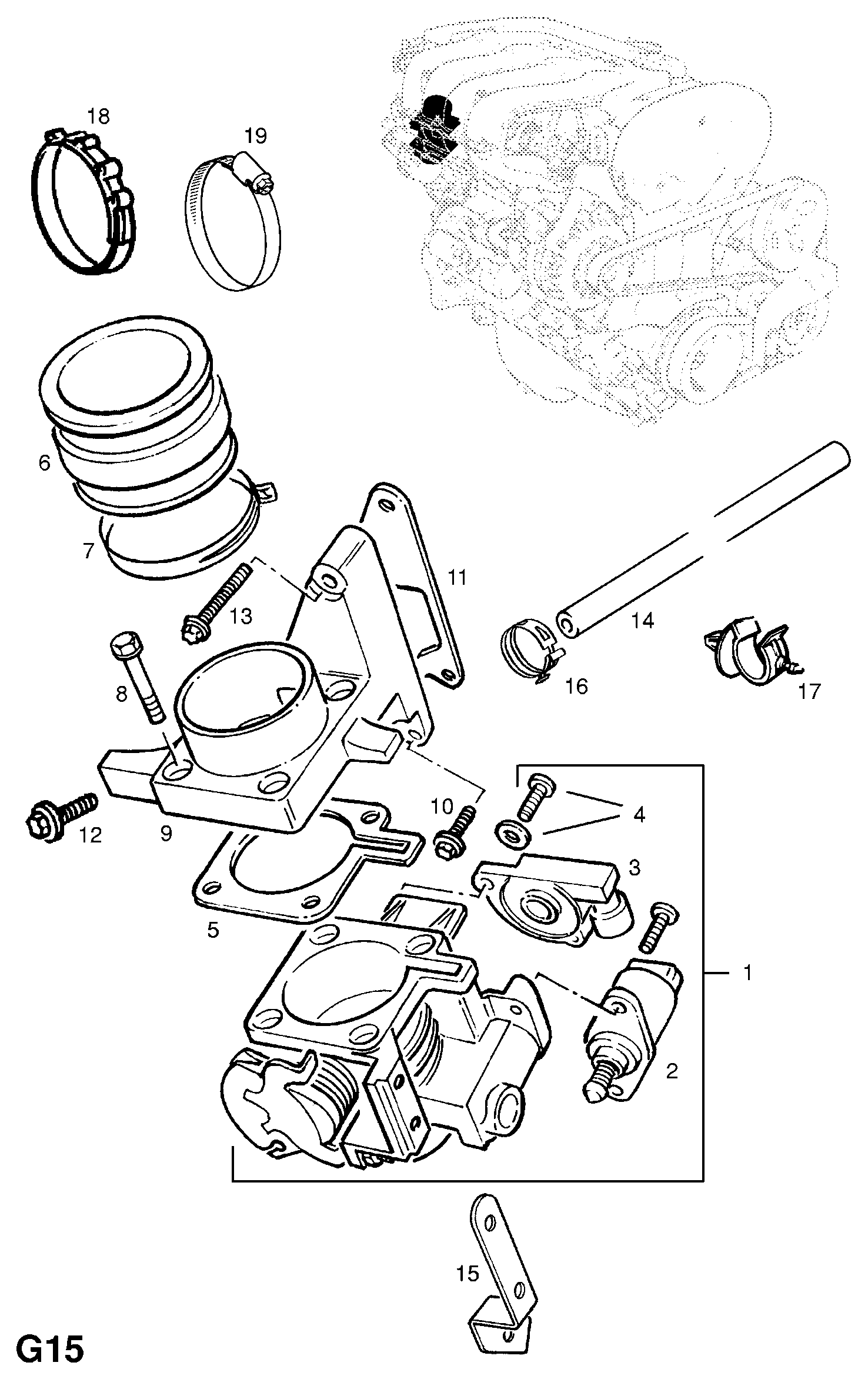 GM 825484 - Senzor, pozitie clapeta acceleratie aaoparts.ro