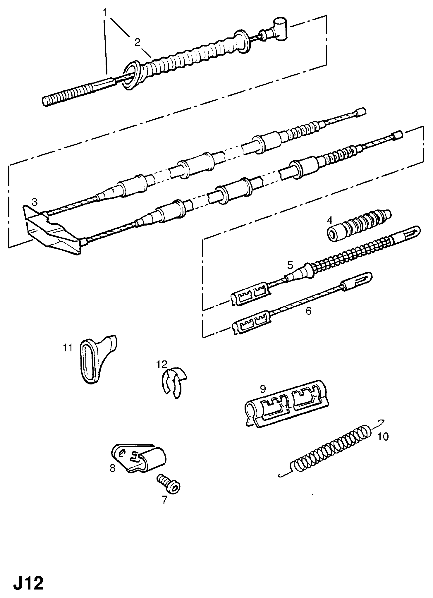 Vauxhall 522551 - Cablu, frana de parcare aaoparts.ro