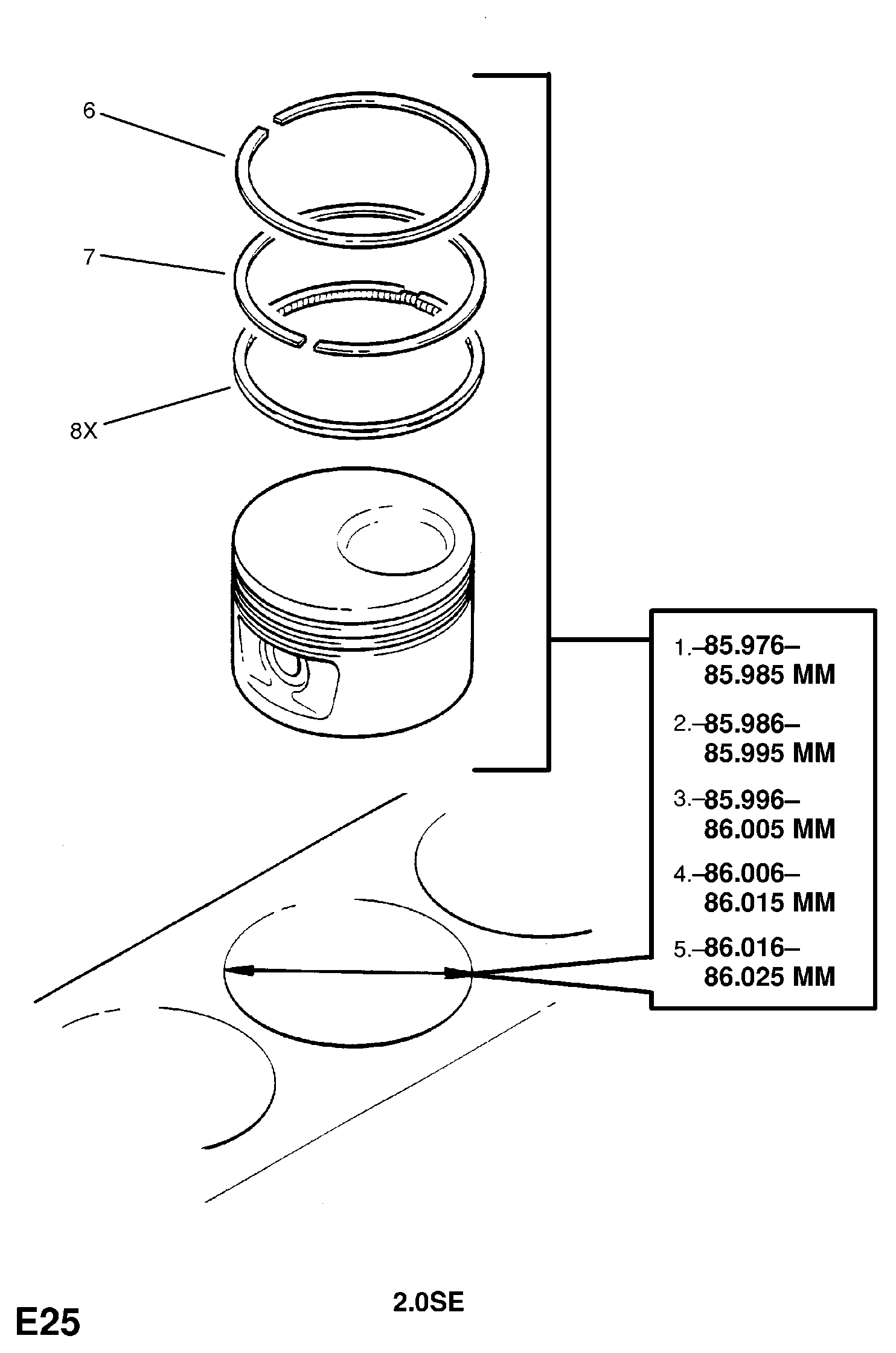 PSA 6 30 099 - Set segmenti piston aaoparts.ro