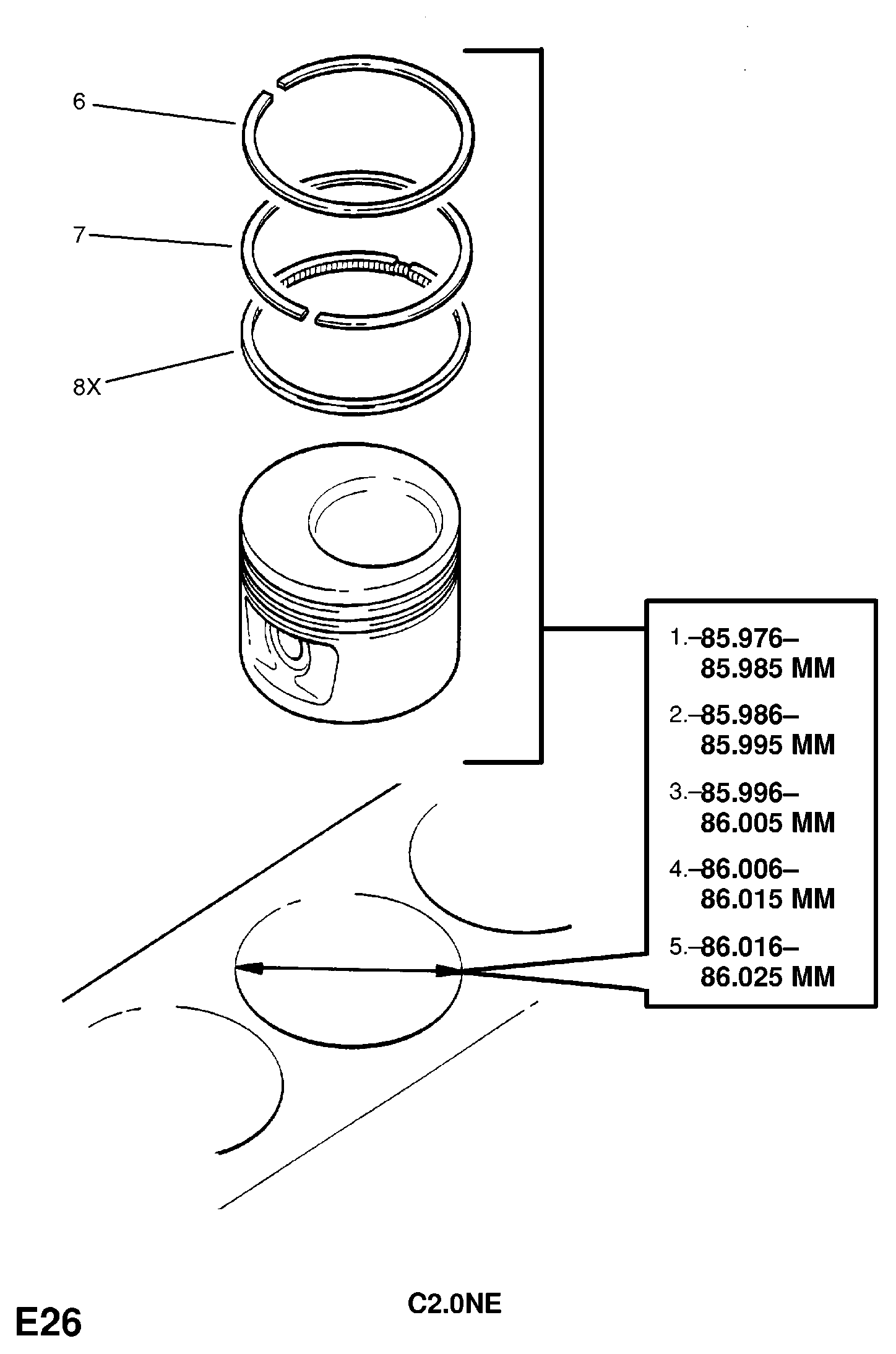 PSA 6 30 099 - Set segmenti piston aaoparts.ro
