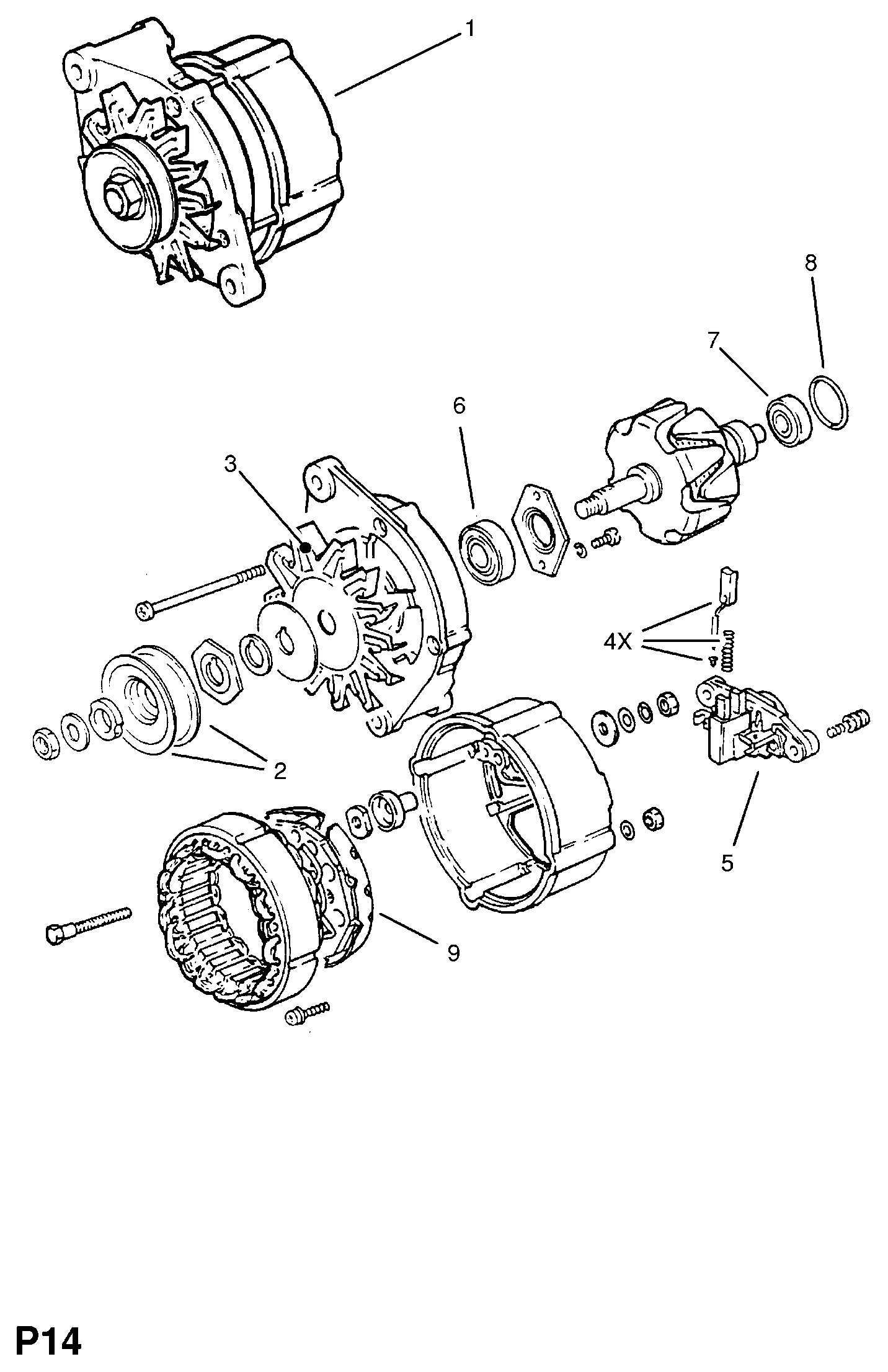 Opel 12 04 252 - Regulator, alternator aaoparts.ro