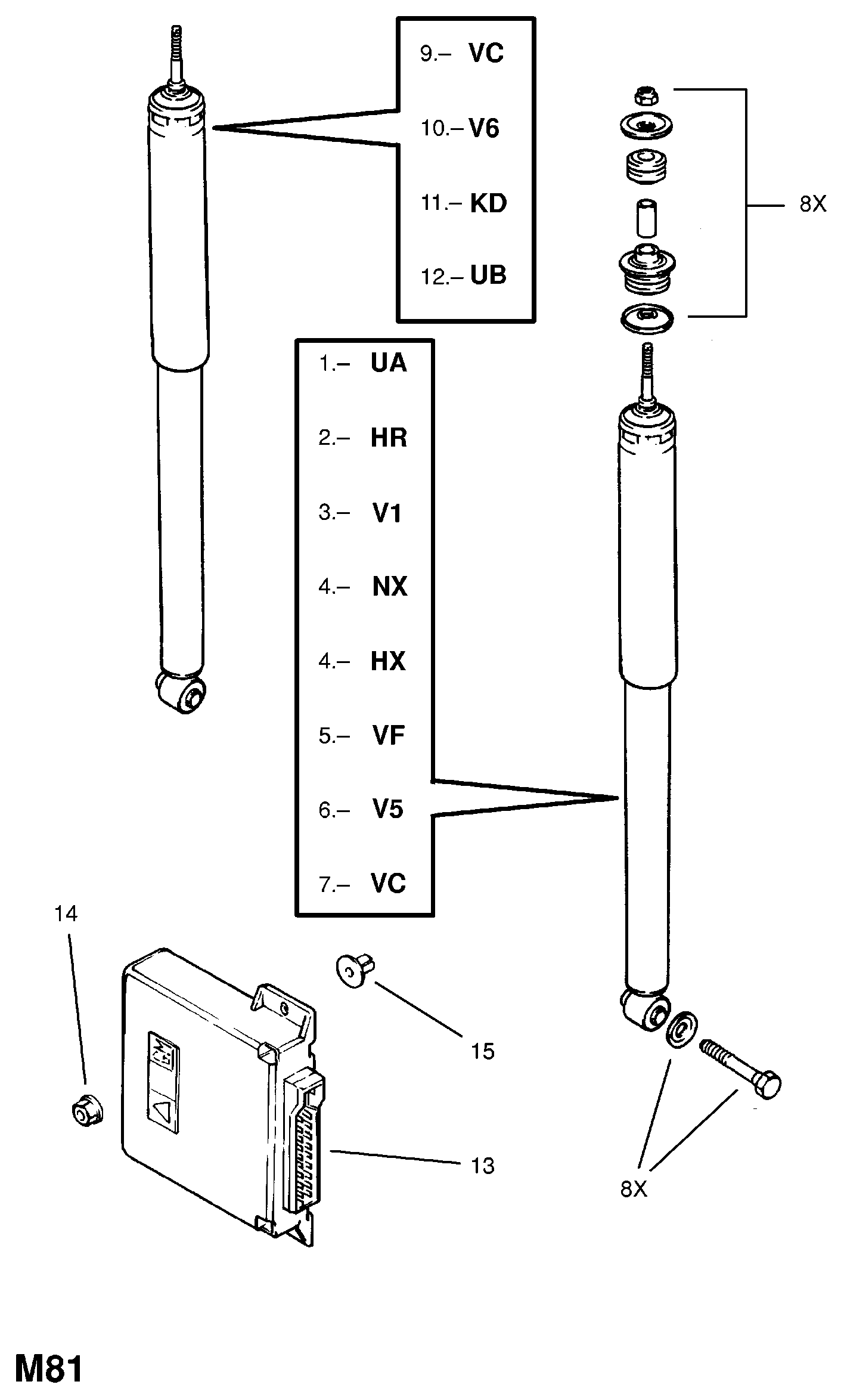 Opel 436 057 - Amortizor aaoparts.ro