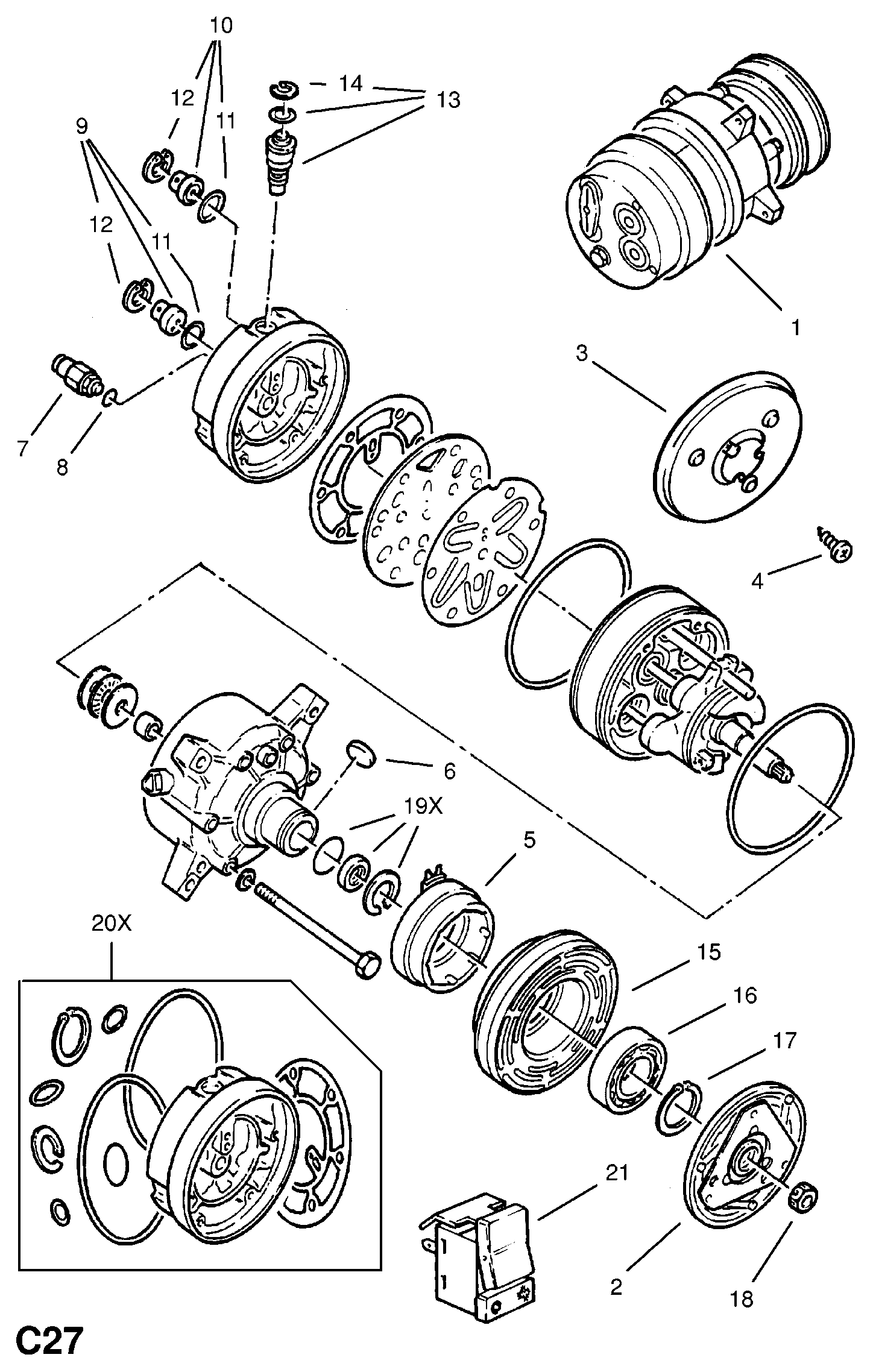 Opel 1854026 - Compresor, climatizare aaoparts.ro