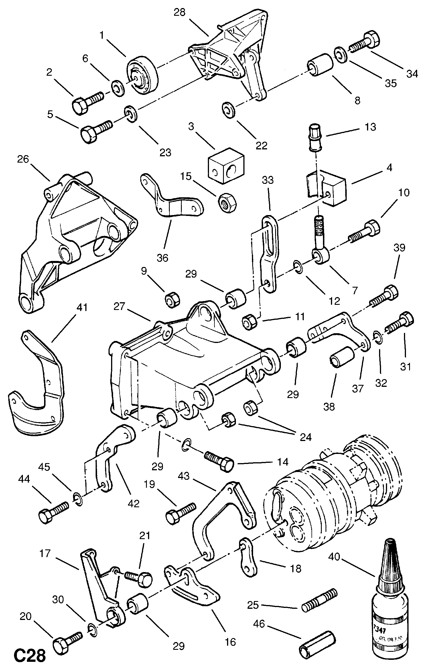 Opel 2080231 - Rulment sarcina suport arc aaoparts.ro